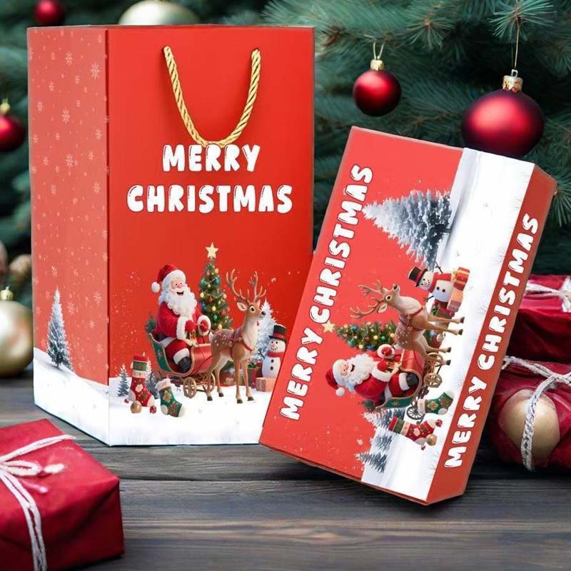 🎅 Unikátní skládací vánoční dárková krabička🎄✨