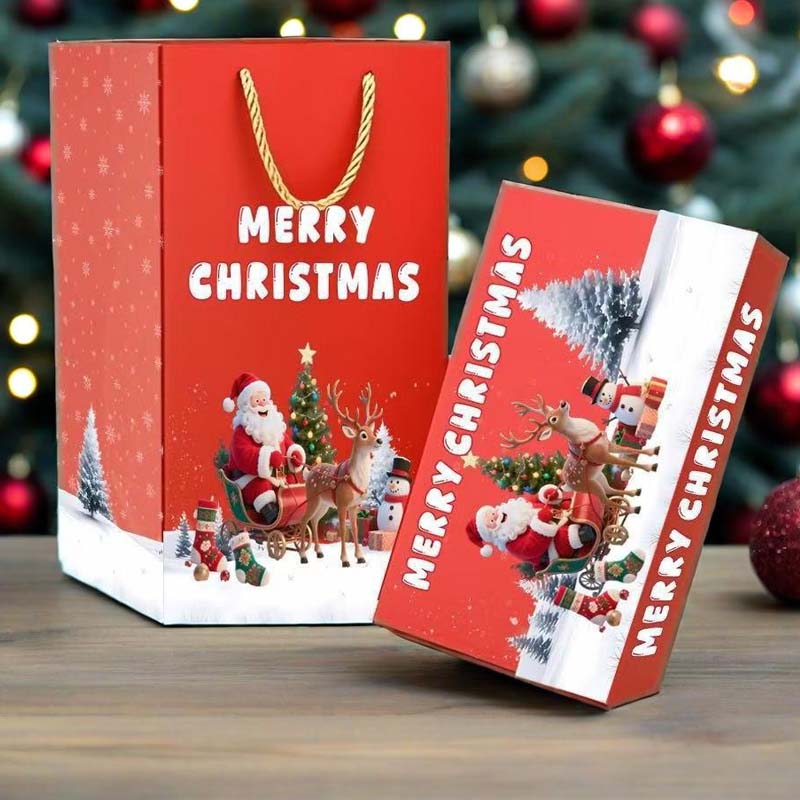 🎅 Unikátní skládací vánoční dárková krabička🎄✨