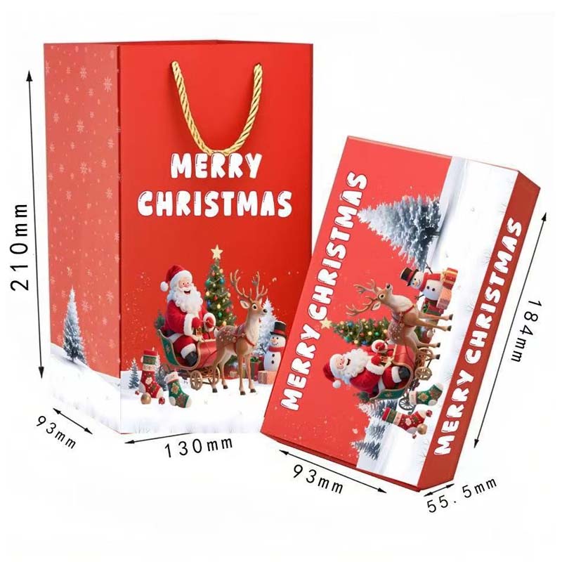 🎅 Unikátní skládací vánoční dárková krabička🎄✨