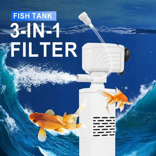 Akvarijní filtr 3 v 1 – filtrace, okysličení a čerpání vody