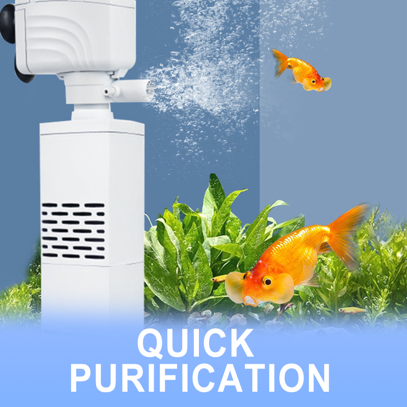 Akvarijní filtr 3 v 1 – filtrace, okysličení a čerpání vody