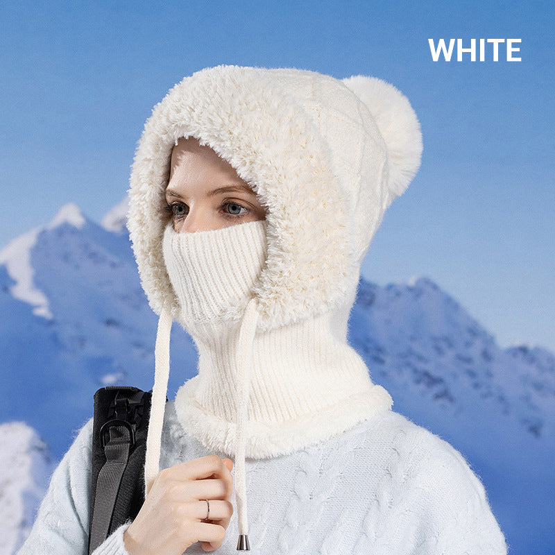 🔥Dámská teplá čepice 3 v 1 s kapucí