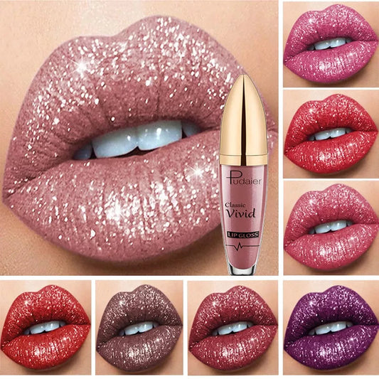 💥 Kupte 1 a získejte 1 zdarma 💋 Třpytivá rtěnka s diamantovým efektem, voděodolná 🥰🎁