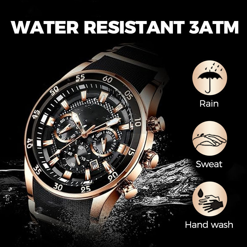🎁 Pánské vodotěsné multifunkční quartzové hodinky⌚