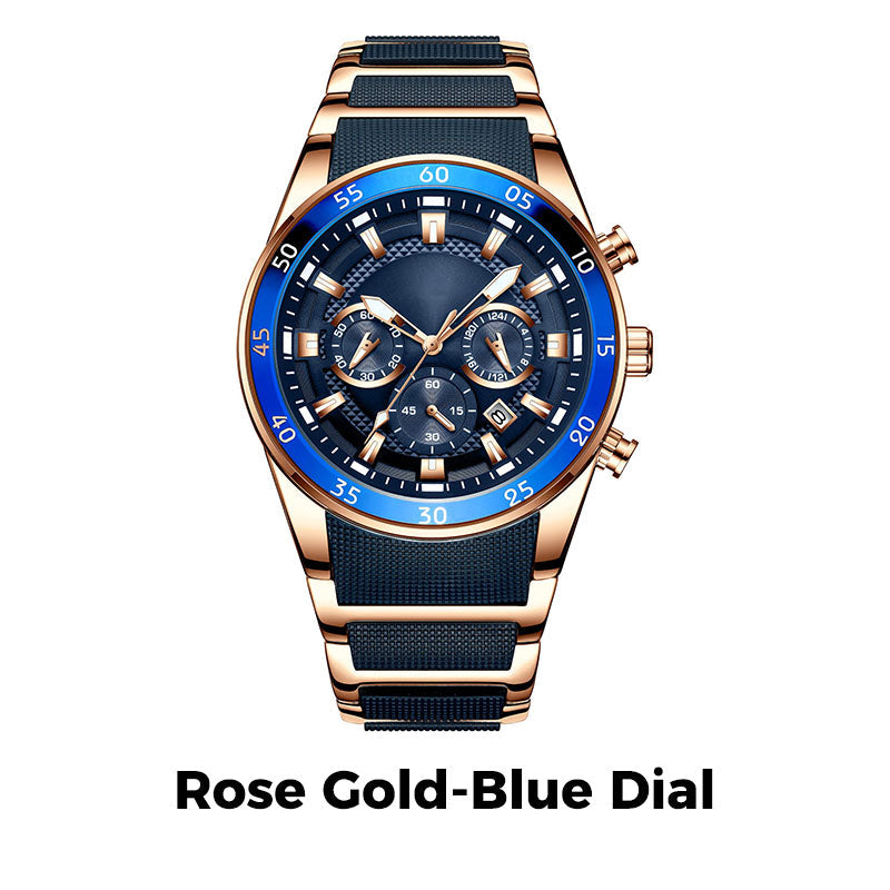 🎁 Pánské vodotěsné multifunkční quartzové hodinky⌚