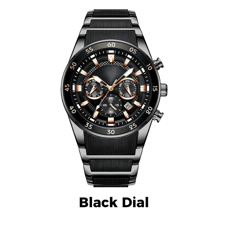 🎁 Pánské vodotěsné multifunkční quartzové hodinky⌚