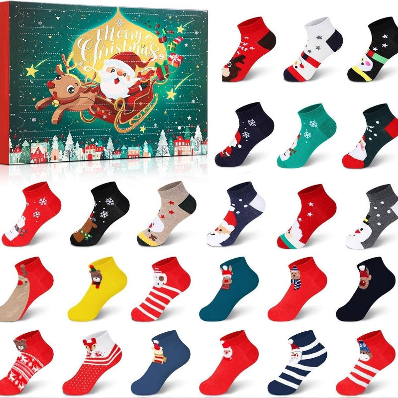🎄🎁Vánoční ponožkový adventní kalendář🧦