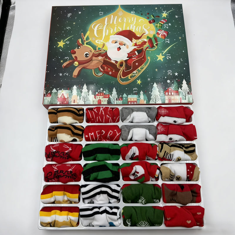 🎄🎁Vánoční ponožkový adventní kalendář🧦