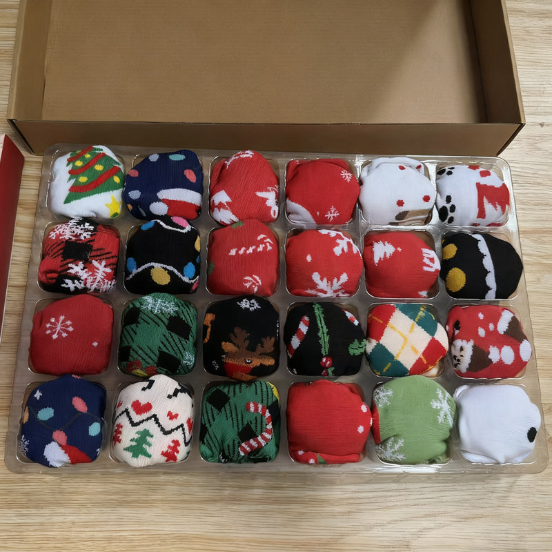 🎄🎁Vánoční ponožkový adventní kalendář🧦
