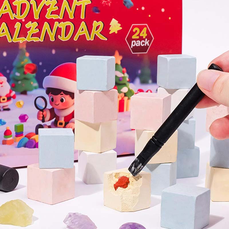 24denní adventní kalendář s geologickým průzkumem