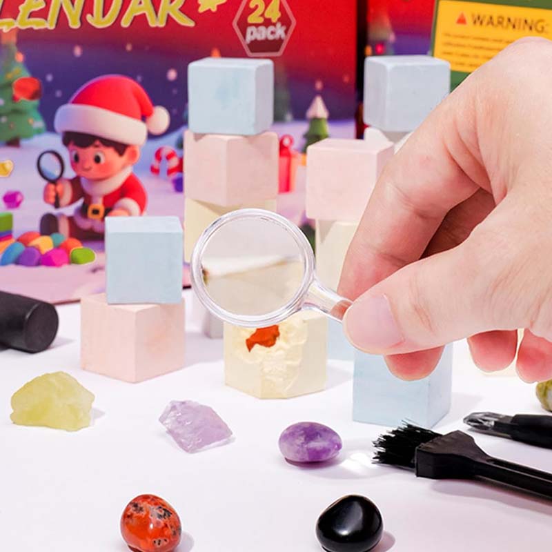 24denní adventní kalendář s geologickým průzkumem