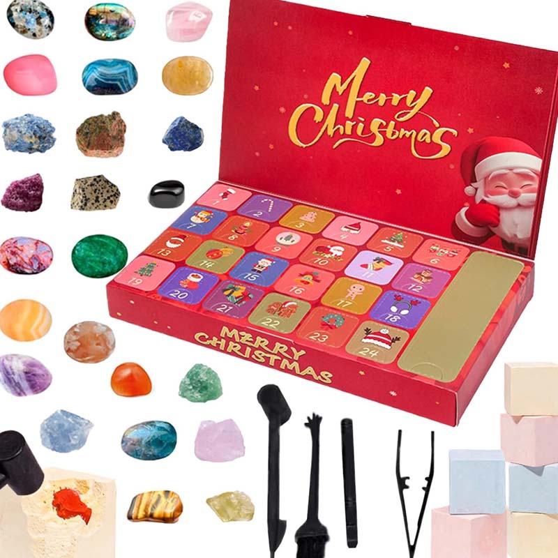 24denní adventní kalendář s geologickým průzkumem