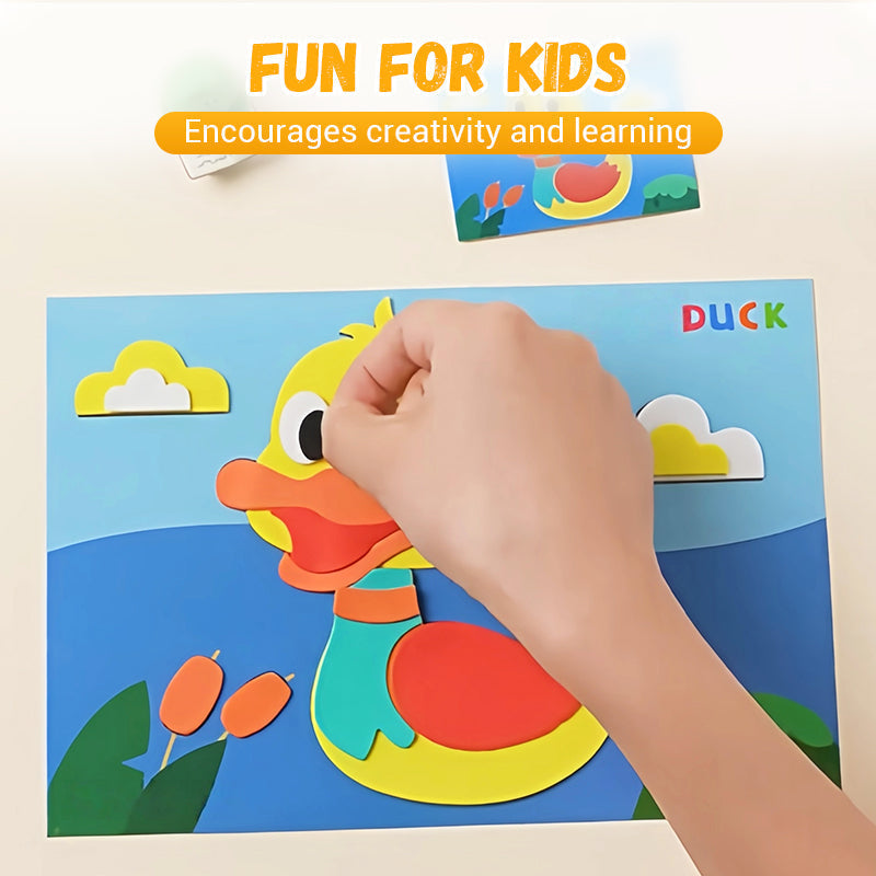 🧩🎨DIY 3D samolepky z EVA materiálu pro děti🎁