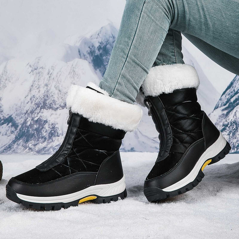 【EU36-42】❄️ Dámské zimní PU boty s bavlněnou a fleecovou podšívkou