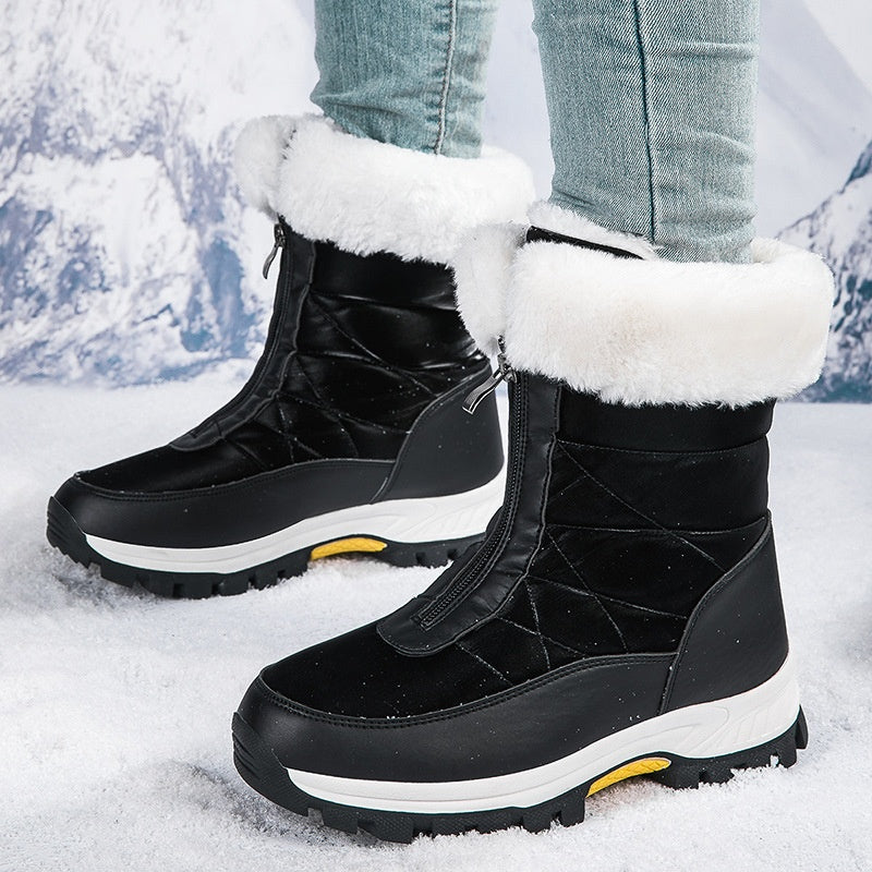 【EU36-42】❄️ Dámské zimní PU boty s bavlněnou a fleecovou podšívkou