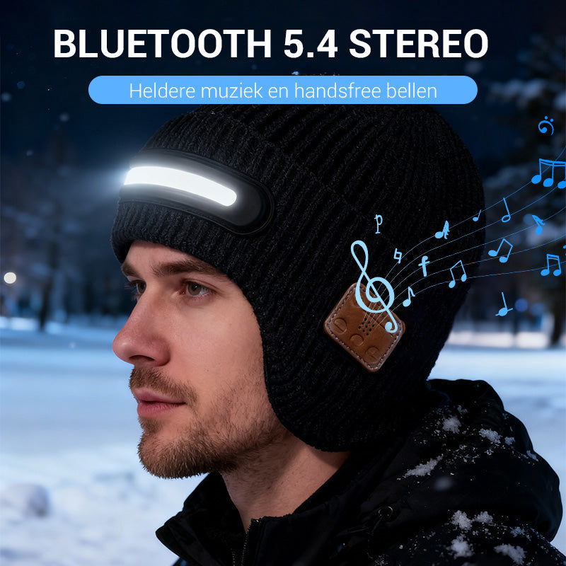 Dobíjecí LED čepice s Bluetooth