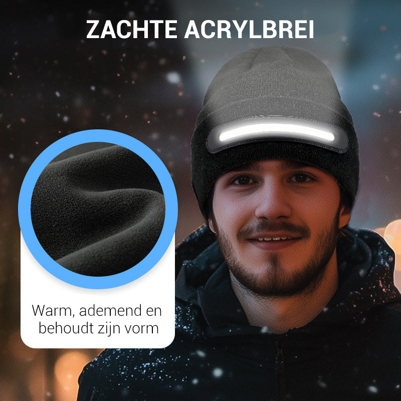 Dobíjecí LED čepice s Bluetooth