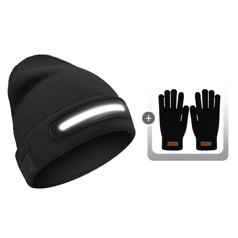 Dobíjecí LED čepice s Bluetooth