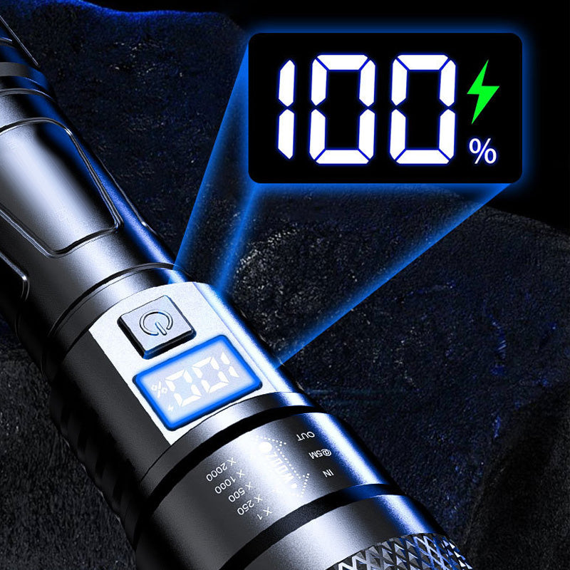 LED svítilna se silným světlem a výsuvným tělem