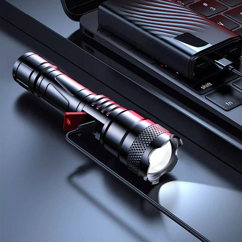 LED svítilna se silným světlem a výsuvným tělem