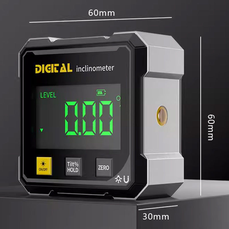 📐4 stranný magnetický digitální úhloměr s laserem