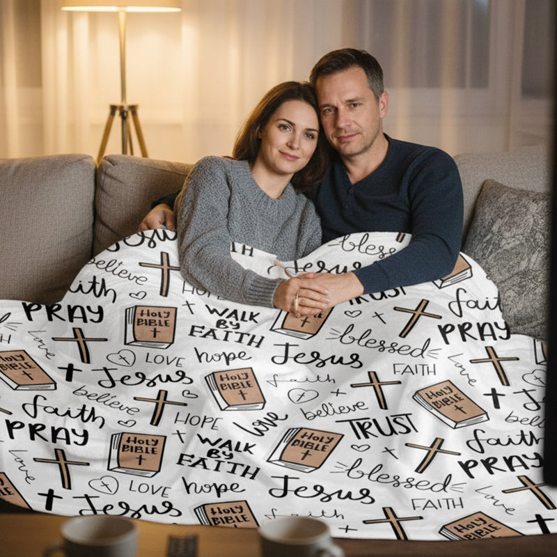 Pohodlná a ultra měkká deka inspirovaná vírou [dodáváno vakuovou kompresí]