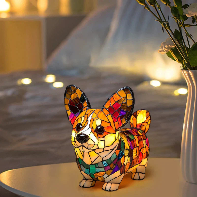 LED lampa ve tvaru zvířecí figurky v kontrastních barvách