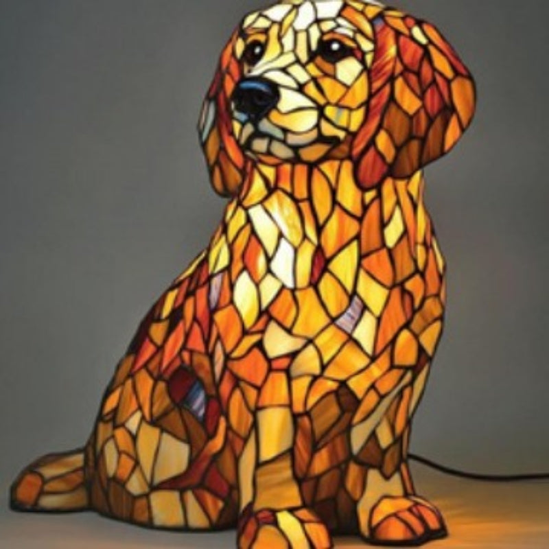 LED lampa ve tvaru zvířecí figurky v kontrastních barvách