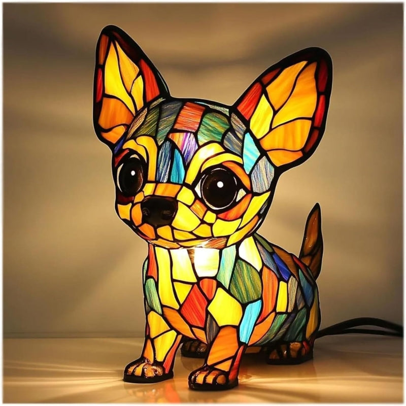 LED lampa ve tvaru zvířecí figurky v kontrastních barvách