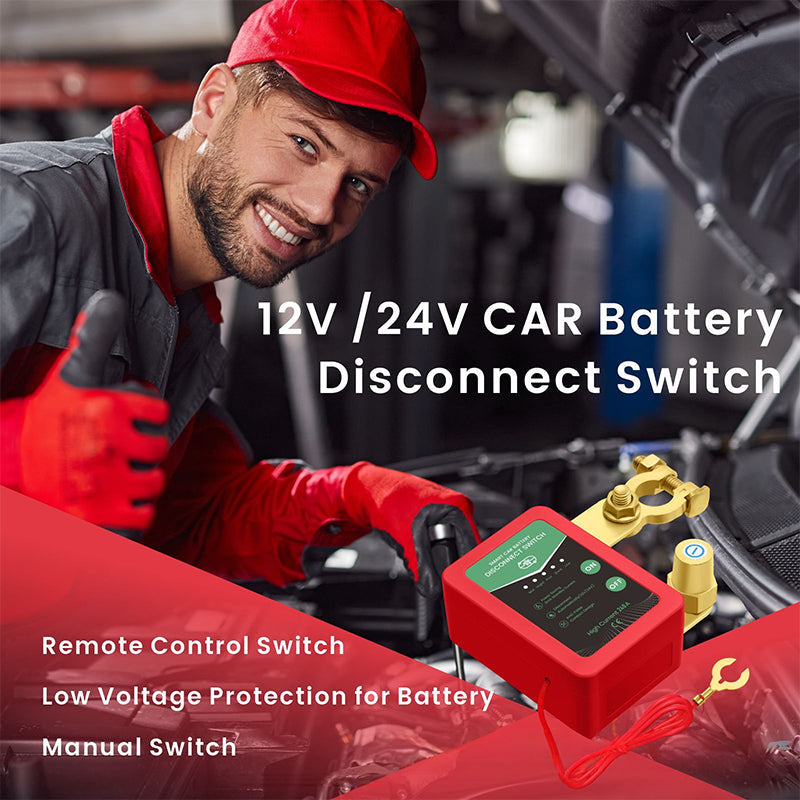 🚗⚡Dálkově ovládaný odpojovač autobaterie 12V/24V🔋