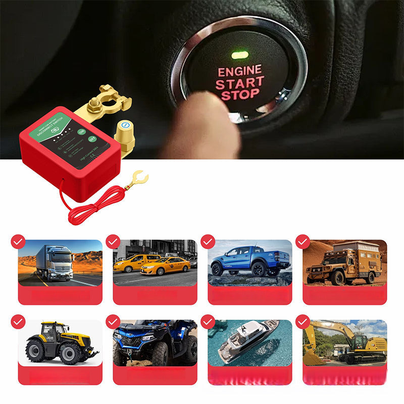 🚗⚡Dálkově ovládaný odpojovač autobaterie 12V/24V🔋