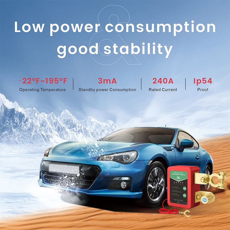🚗⚡Dálkově ovládaný odpojovač autobaterie 12V/24V🔋