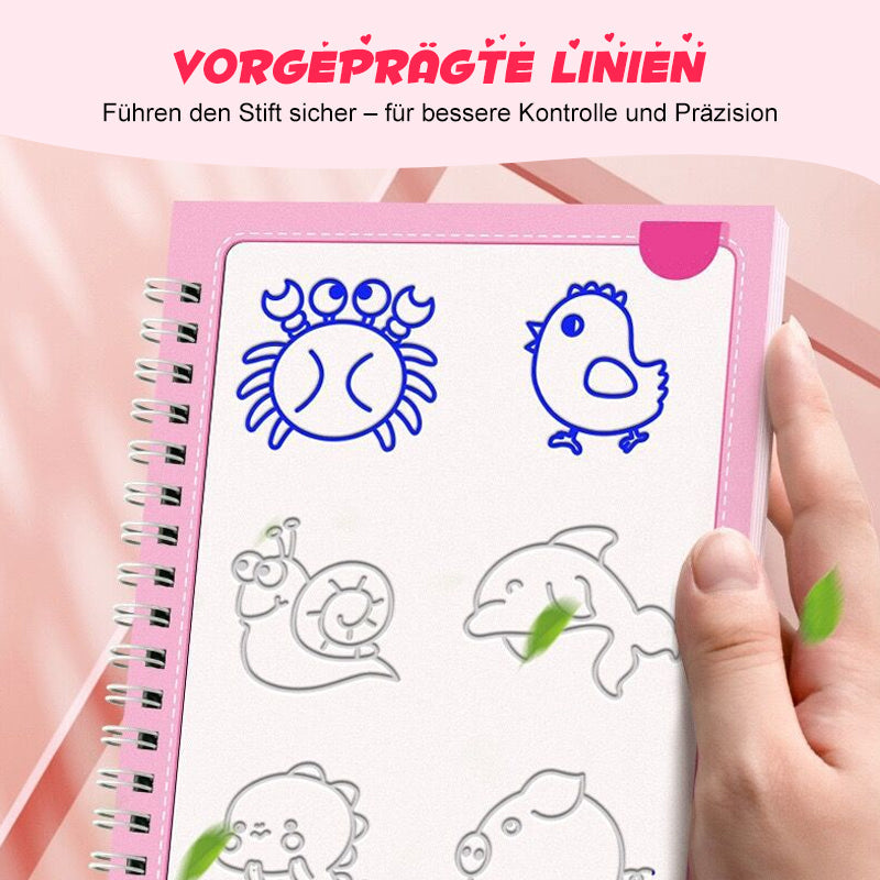 ✏️ Kreslicí knihy s drážkami pro děti 👶🎨