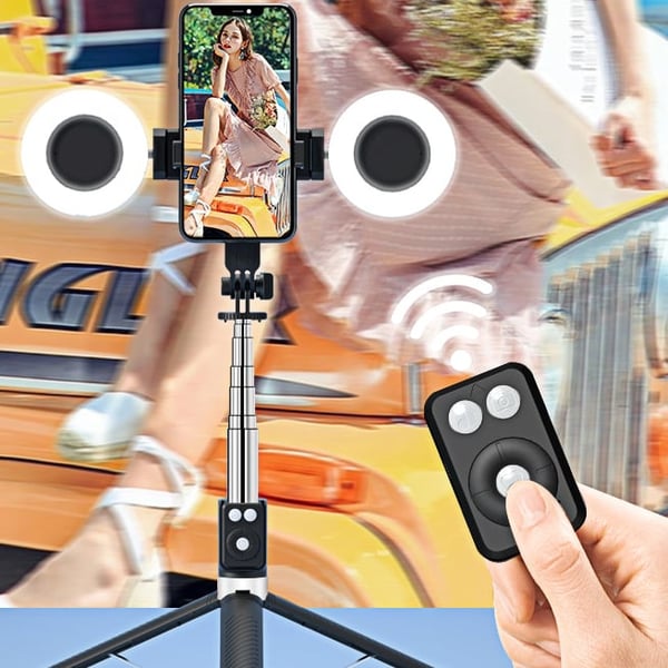 📢📢 SLEVA 50 %!! ⏰ 🔥 Nová Bluetooth selfie tyč 6 v 1
