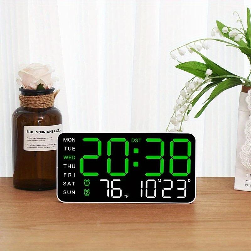🔥🕘 Velké digitální nástěnné hodiny s LED diodami 🏡