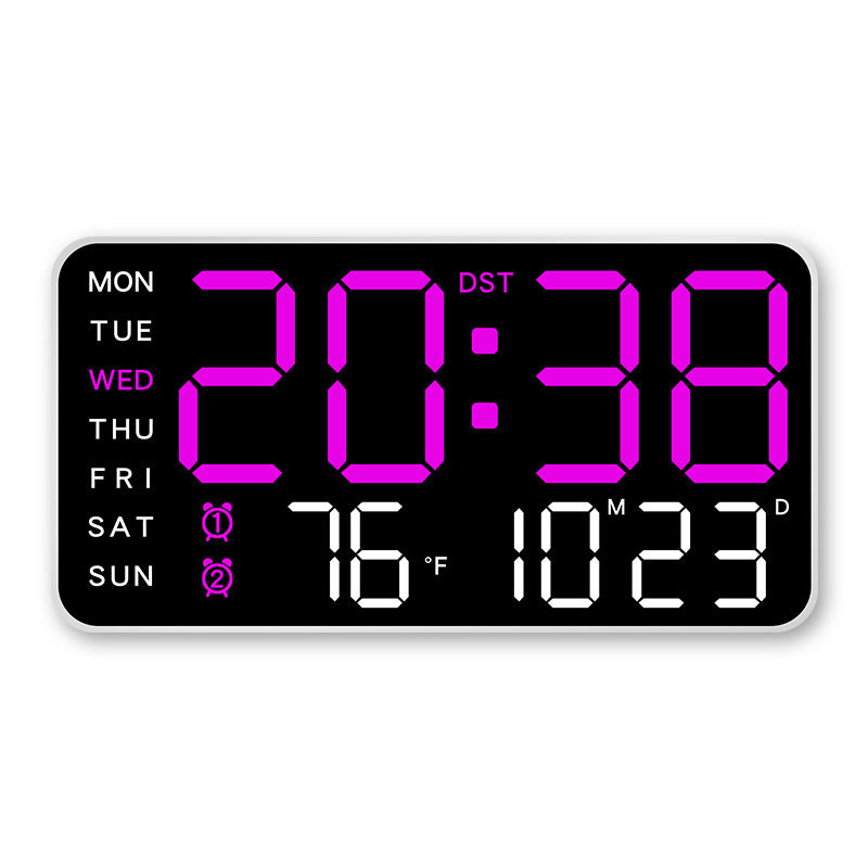 🔥🕘 Velké digitální nástěnné hodiny s LED diodami 🏡