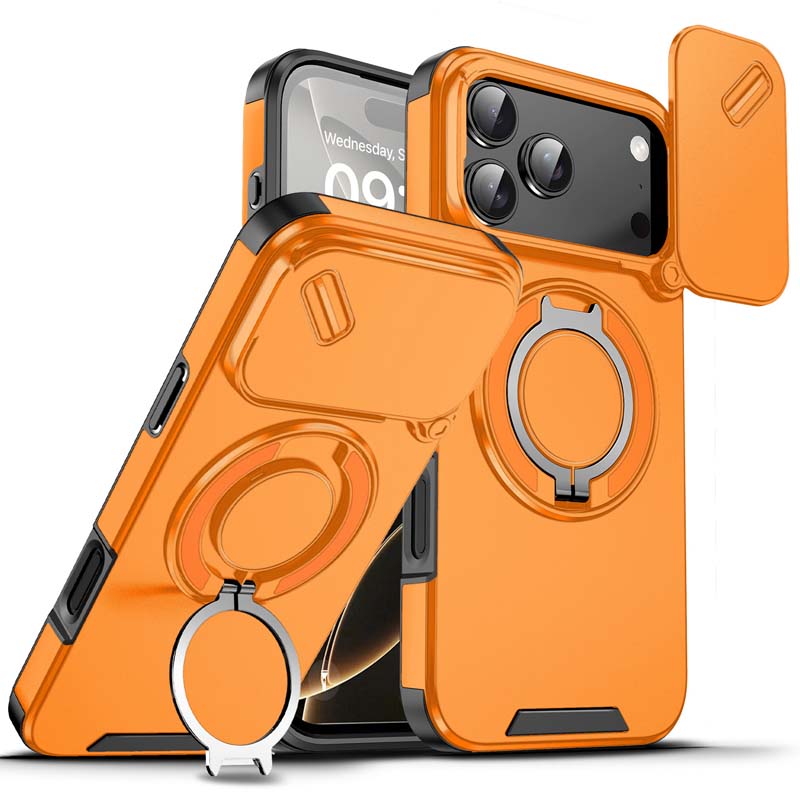 🔥Magnetický kryt na telefon s kroužkem-stojánkem pro iPhone✨