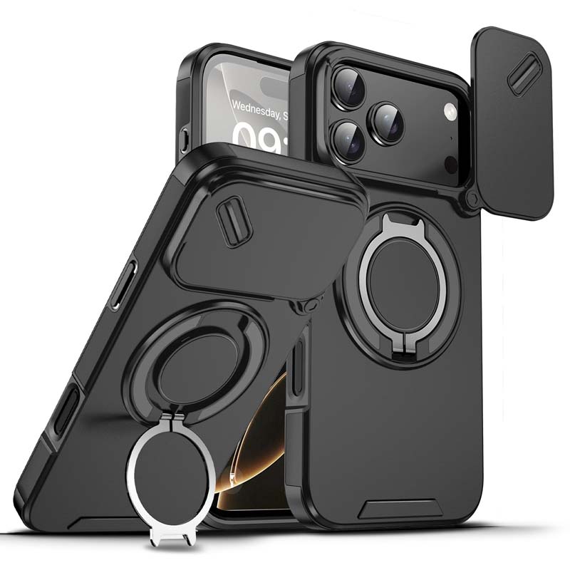 🔥Magnetický kryt na telefon s kroužkem-stojánkem pro iPhone✨