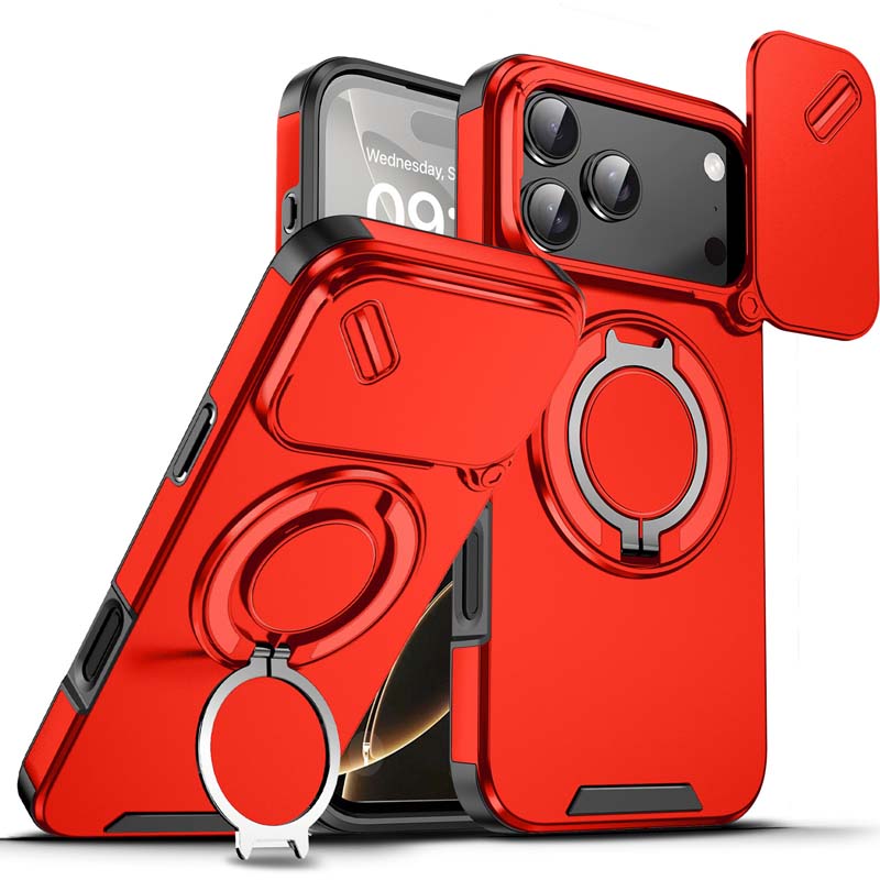 🔥Magnetický kryt na telefon s kroužkem-stojánkem pro iPhone✨