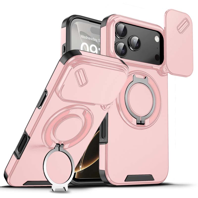 🔥Magnetický kryt na telefon s kroužkem-stojánkem pro iPhone✨