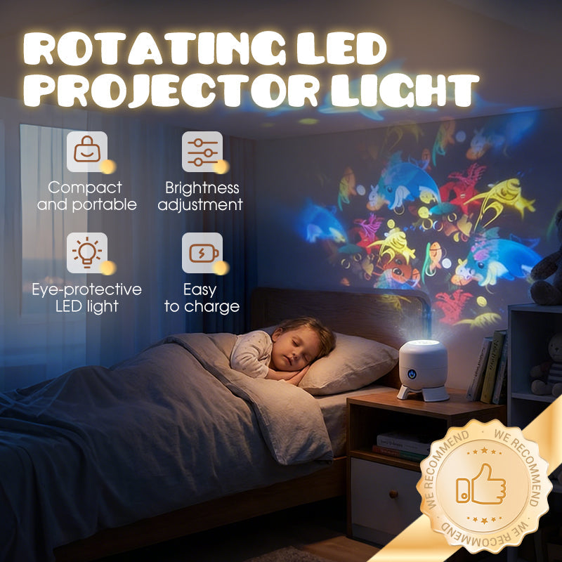 ✨Dynamická rotující LED projekční lampa