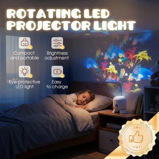 ✨Dynamická rotující LED projekční lampa
