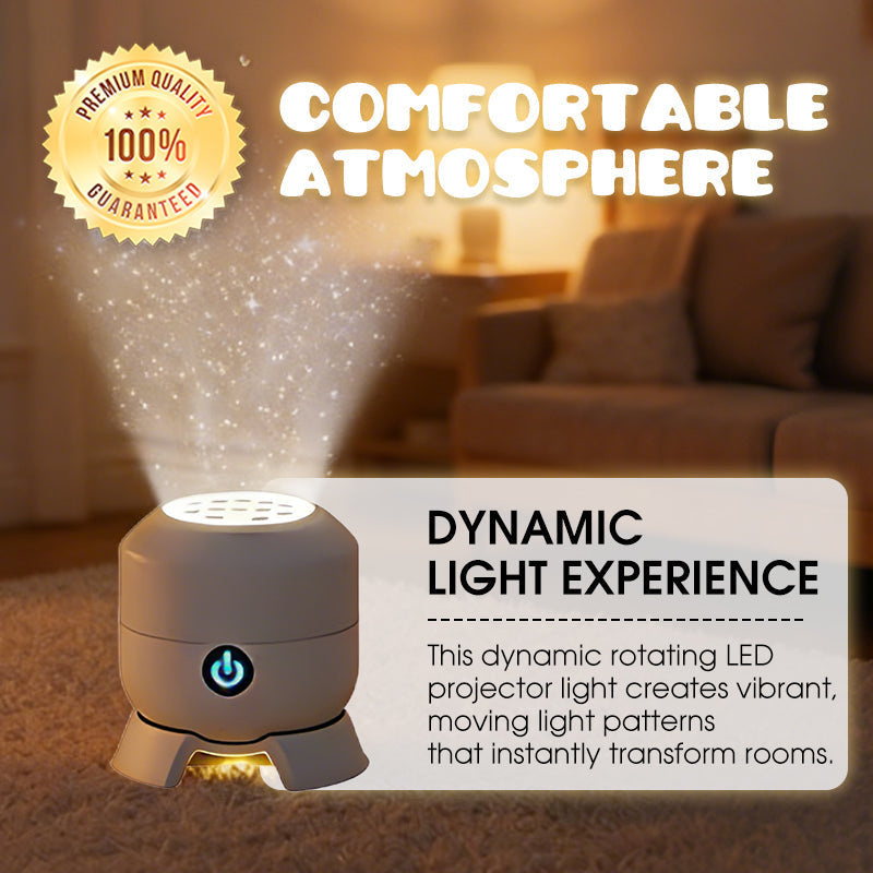 ✨Dynamická rotující LED projekční lampa