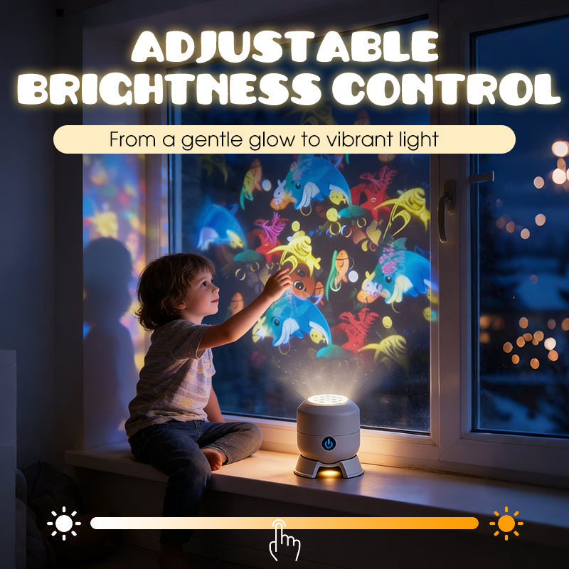 ✨Dynamická rotující LED projekční lampa