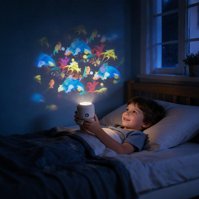 ✨Dynamická rotující LED projekční lampa