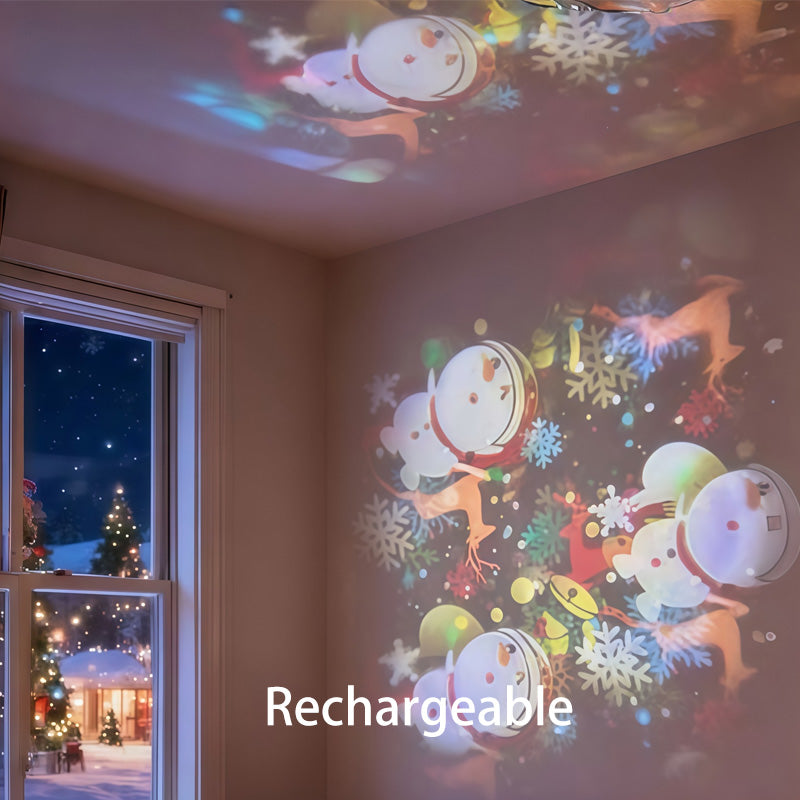 ✨Dynamická rotující LED projekční lampa