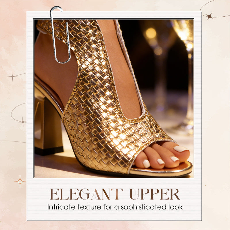 🏖️👠Elegantní dámské sandály na vysokém podpatku s otevřenou špičkou – Štíhlé nohy, pohodlná chůze 👡