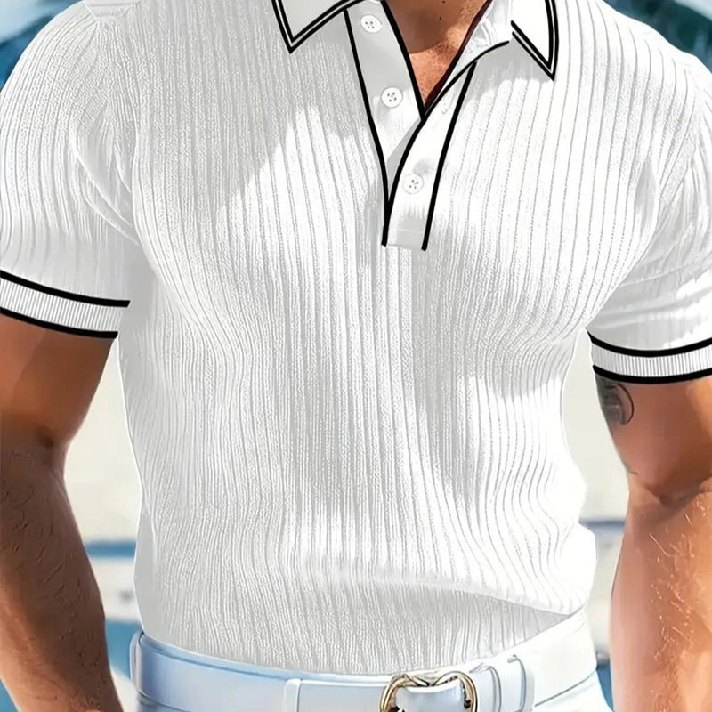 👕 Volná košile Somrig s krátkým rukávem a prošívanou podšívkou – vzdušná bavlna, moderní střih, ideální pro pohodové dny 🏖️