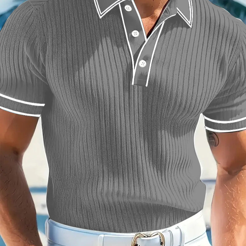 👕 Volná košile Somrig s krátkým rukávem a prošívanou podšívkou – vzdušná bavlna, moderní střih, ideální pro pohodové dny 🏖️