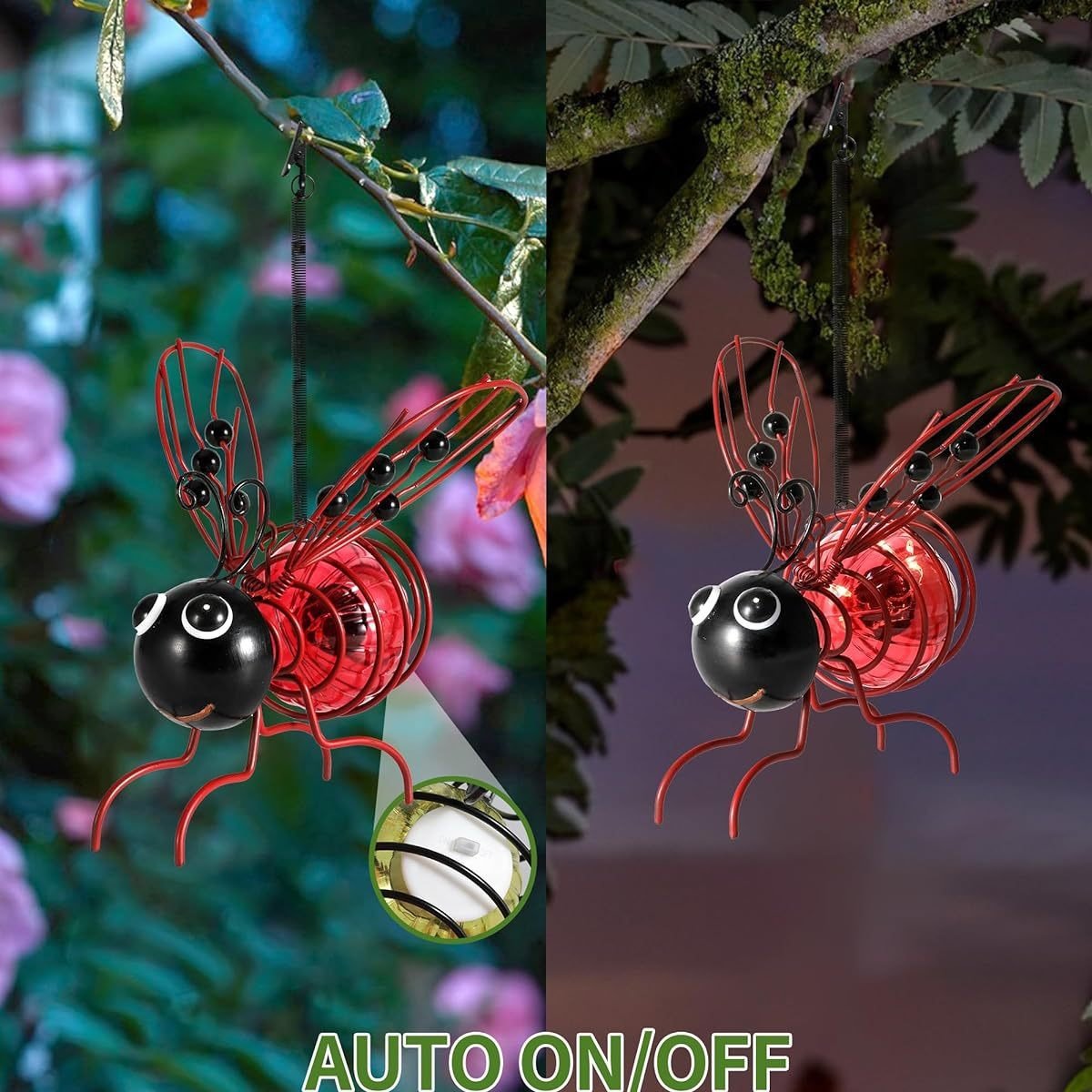 🔥 Poslední den akce 🐝 Solární závěsná lampa proti hmyzu